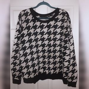 Forever21+ Houndstooth Sweatshirt